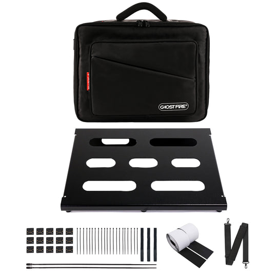 Ghost Fire Guitar Pedal Board Ultrathin Aluminum Effect Pedalboard with Carry Bag U series (UP-03 Deluxe suit)