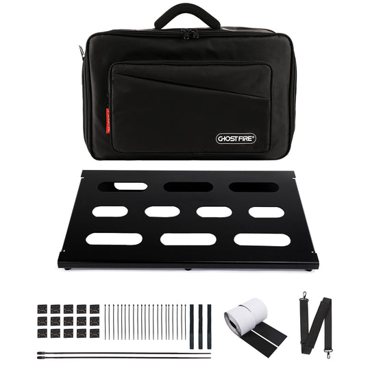 Ghost Fire Guitar Pedal Board Ultrathin Aluminum Effect Pedalboard with Carry Bag U series (UP-04 Deluxe suit)