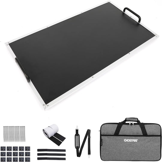 Ghost Fire Guitar Pedal Board Aluminum Alloy Effect Pedalboard with Carry Bag F-STANDARD1.5