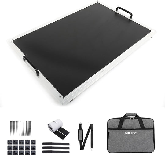Ghost Fire Guitar Pedal Board Aluminum Alloy Effect Pedalboard with Carry Bag F-STANDARD1.0