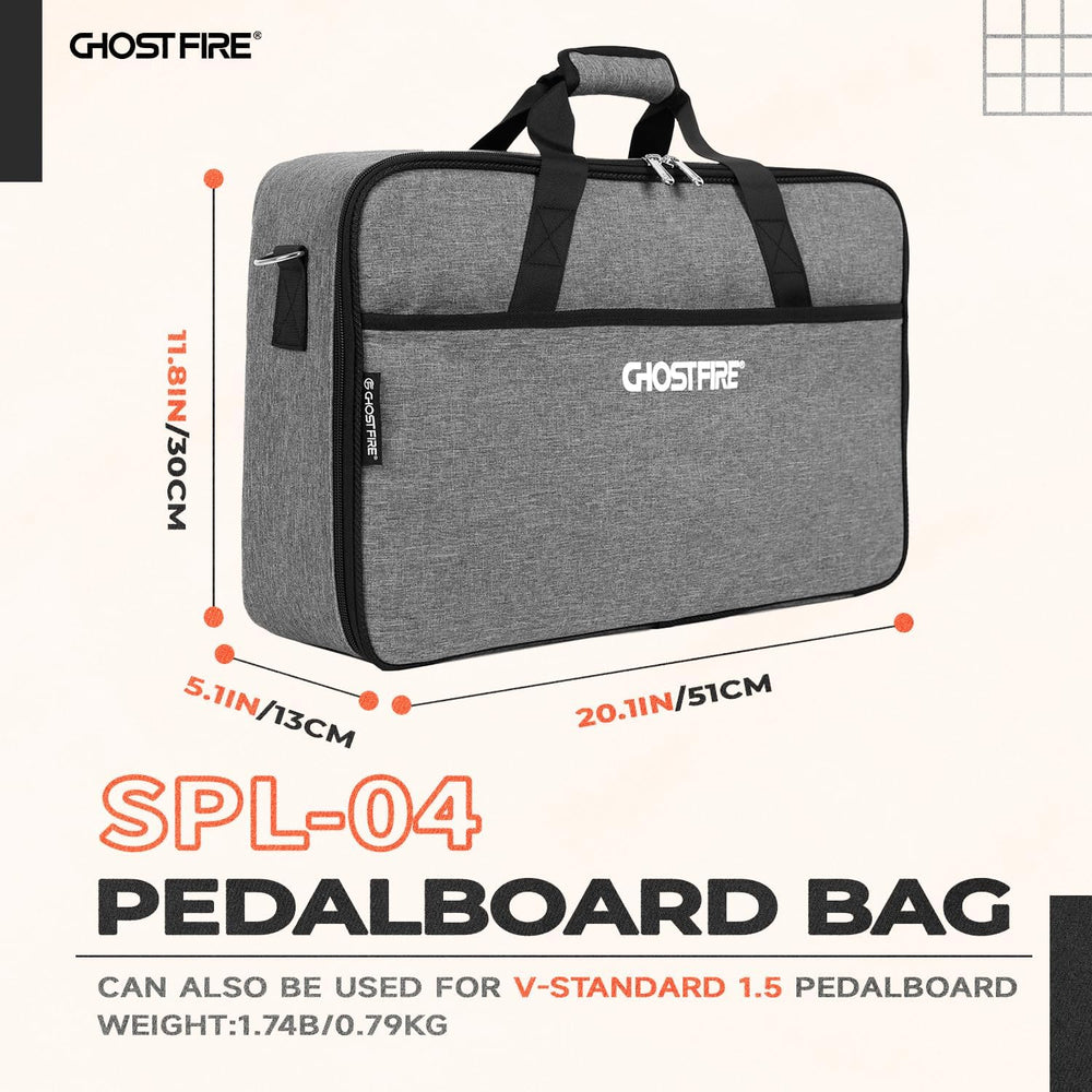 Bolsa para pedalera de guitarra Ghost Fire, bolsa para pedalera de efectos (bolsa SPL-04)