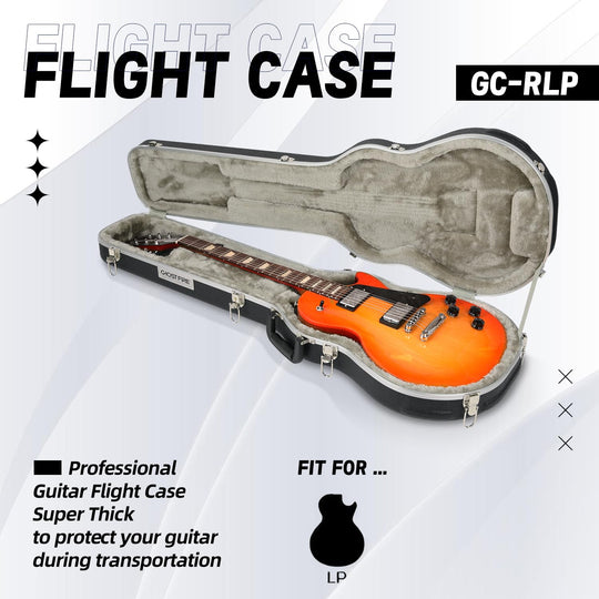 Ghostfire Electric Guitar Hard Case – Protective Hardshell Angled Guitar Case(LP)