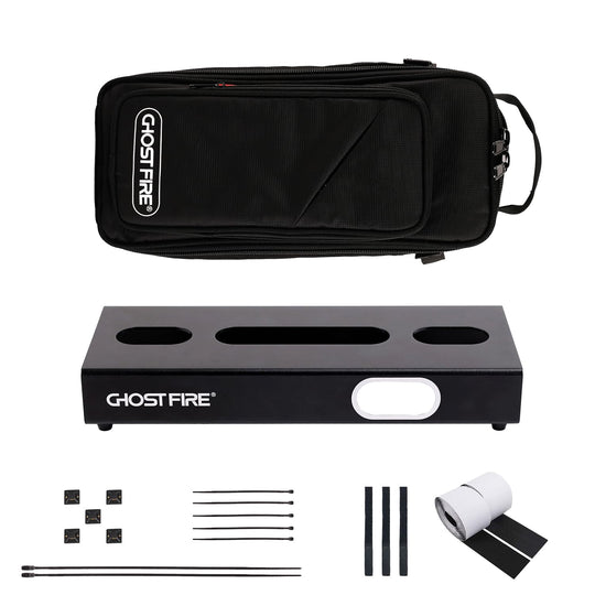 Ghost Fire Guitar Pedal Board Ultrathin Aluminum Effect Pedalboard with Carry Bag U series (UP-01 Deluxe suit)