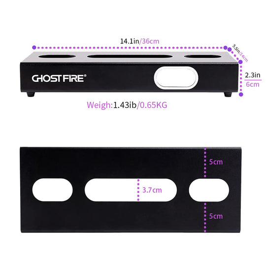 Ghost Fire Guitar Pedal Board Ultrathin Aluminum Effect Pedalboard with Carry Bag U series (UP-01 Deluxe suit)
