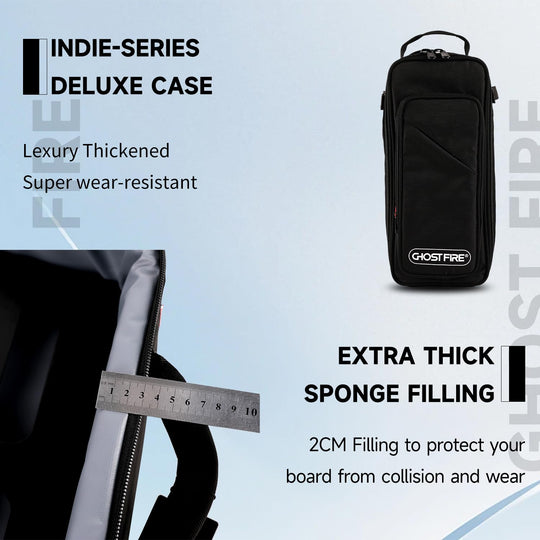 Ghost Fire Guitar Pedal Board Ultrathin Aluminum Effect Pedalboard with Carry Bag U series (UP-01 Deluxe suit)