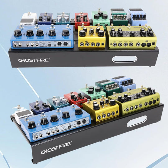 Ghost Fire Guitar Pedal Board Ultrathin Aluminum Effect Pedalboard with Carry Bag U series (UP-01 Deluxe suit)