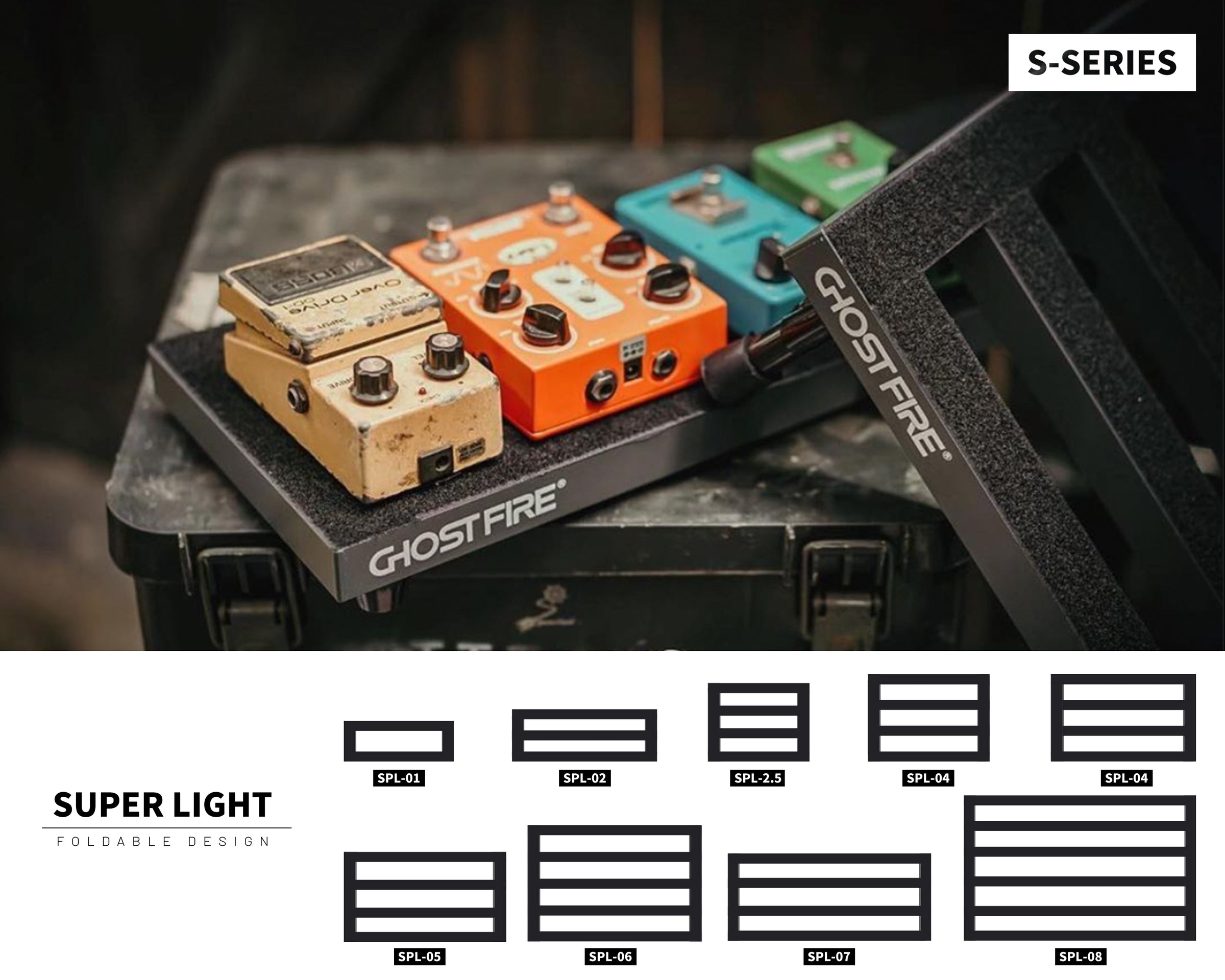 Guitar Effect Pedalboard, S-Series