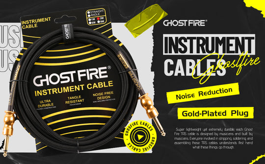 GHOST FIRE High Performance Instrument Cable Multi-function Guitar Cable(3M/5M)