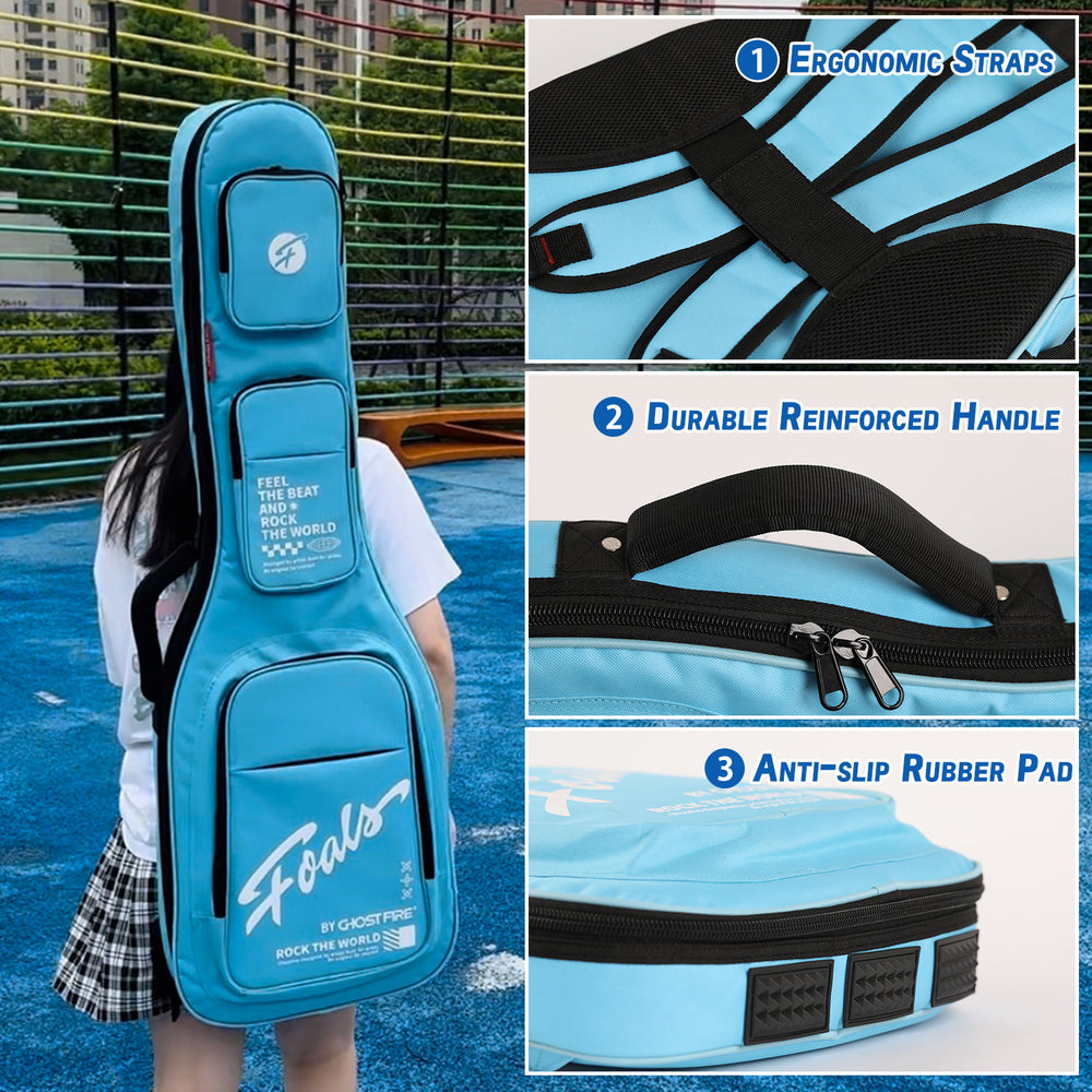 FOALS/GHOSTFIRE joint guitar bag Dream Bubble Series Colorful Electric Guitar Gig Bag Super thick with Storage Space