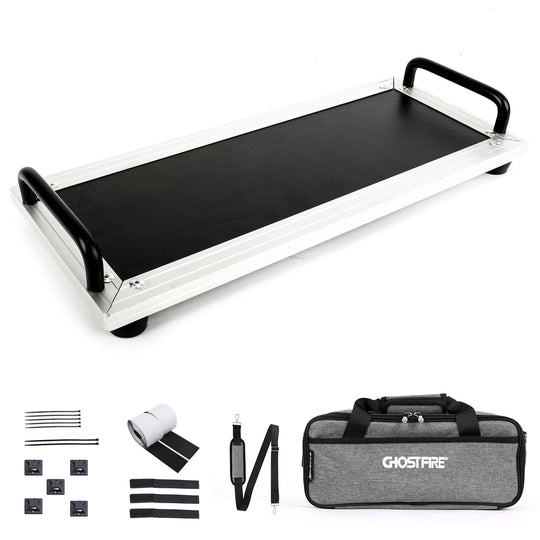 Ghost Fire Guitar Pedal Board Aluminum Alloy Effect Pedalboard with Carry Bag F-Baby