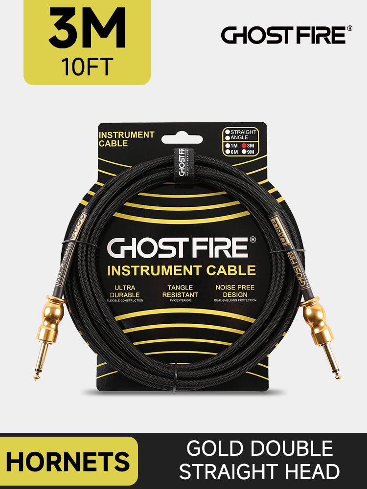 GHOST FIRE High Performance Instrument Cable Multi-function Guitar Cable(3M/5M)