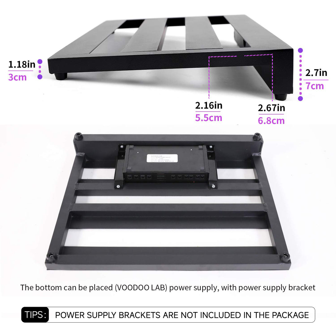 Ghost Fire Guitar Pedal Board Aluminum Alloy 2.75lb Effect Pedalboard 16.9