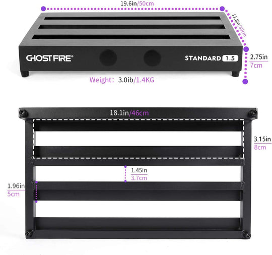 Ghostfire Victor Pedal Board (V-STANDARD - Single pedal