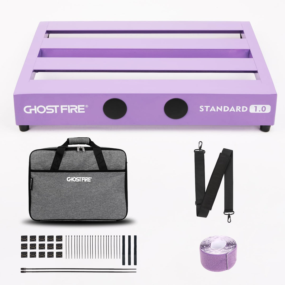 Ghost Fire Guitar Pedal Board Aluminum Alloy 2.75lb Effect Pedalboard 16.9