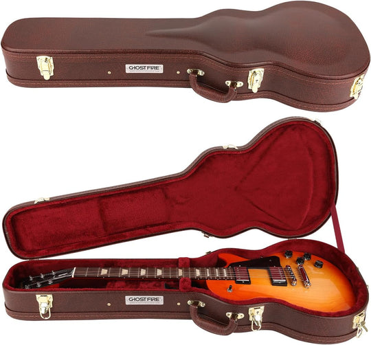 🎁Black Friday Pre-Sale🔥GHOSTFIRE Wooden Hard-Shell Cases LesPaul Guitar Case Super thick fit LP (LP)