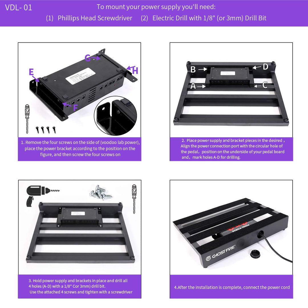 Ghostfire Victor Pedal Board (V-STANDARD 1.5)