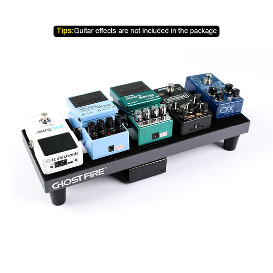 Ghost Fire SPL-01 Ultra-Light Guitar Effects Pedal Board Pack – Portable, Durable & Easy Setup (SPL-01)