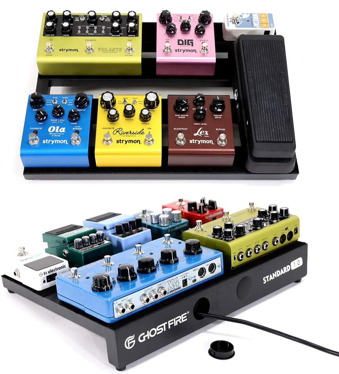 guitar pedal mount Buy 1 Get 1 Free Ghost Fire Pedalboard Pedal Mounting Tape Length 2M/5M Width 5CM/3.8CM Hook + Loop (Width:3.8CM)