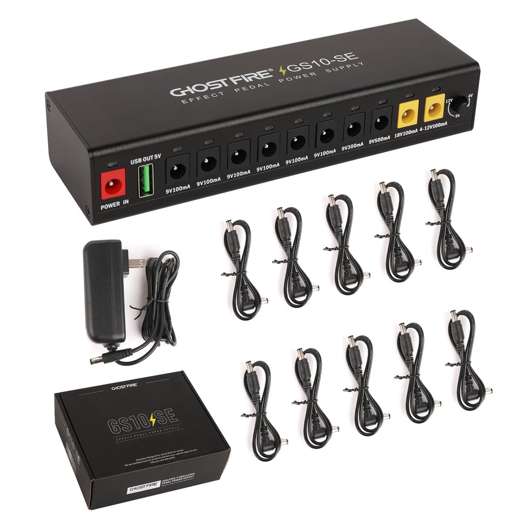 effects pedal power supply GHOSTFIRE Effect Pedal POWER SUPPLY Designed for each pedal - Thin and light | Expandable | High power