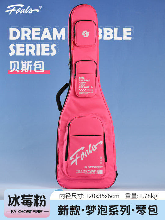 🎁Black Friday Pre-Sale🔥FOALS/GHOSTFIRE joint guitar bag Dream Bubble Series Colorful Electric Guitar Gig Bag Super thick with Storage Space