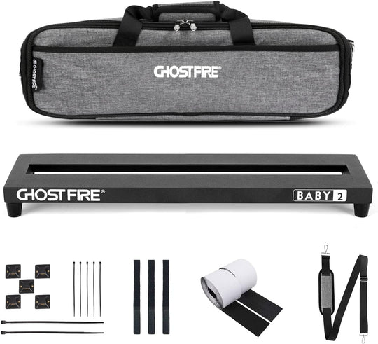 🎁Halloween Exclusive: Limited Time 49% OFF🔥Ghost Fire Guitar Pedal Board Aluminum Alloy Effect Pedalboard with Carry Bag（V series）