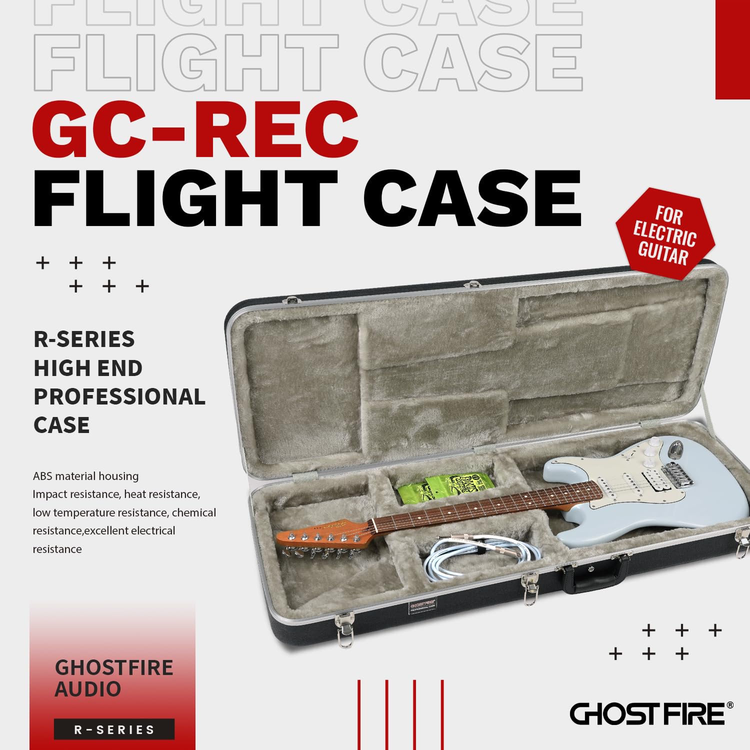 GHOSTFIRE Hard-Shell Electric Guitars Case Super thick ABS