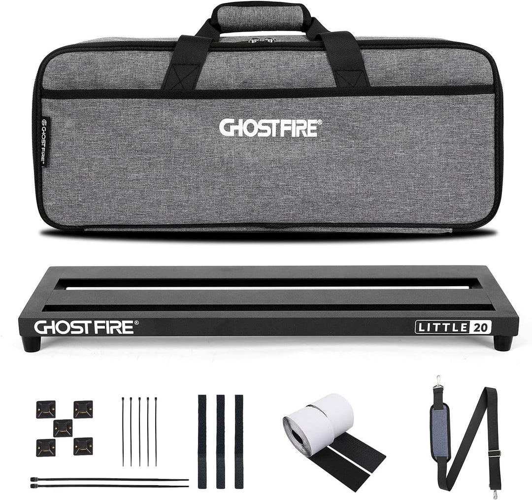 Ghost Fire Guitar Pedal Board Aluminum Alloy Effect Pedalboard with Carry Bag（V series）