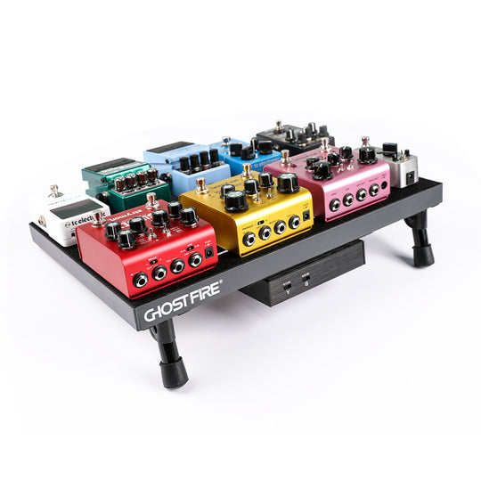 🎁Black Friday Pre-Sale🔥Ghost Fire Guitar Pedal Board Aluminum Alloy 1.3lb Super light Effect Pedalboard16.5''x11.8'' with Carry Bag,SPL-03