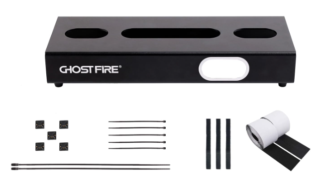 Ghost Fire Pedalboard für Gitarre aus Aluminiumlegierung, 0,36 kg, leichtes Effektpedal, 35 x 14 cm, mit Transporttasche, SPL-01 Ghost Fire Pedalboard für Gitarre aus Aluminiumlegierung, 0,36 kg, leichtes Effektpedal, 35 x 14 cm, mit Transporttasche, SPL-01