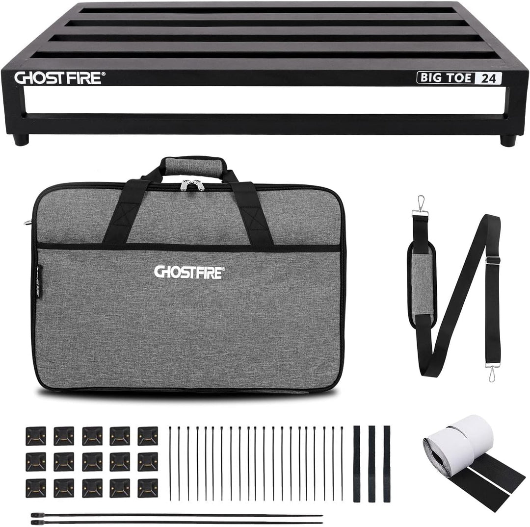 Ghost Fire Guitar Pedal Board Aluminum Alloy Effect Pedalboard with Carry Bag（V series）