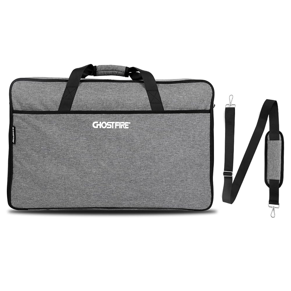 Ghost Fire Guitar Pedalboard Case – Heavy-Duty Flight-Ready Effects Pedal Board Bag for Live/Touring Musicians (Multiple Sizes) 23.6''x13.4''【60*34*