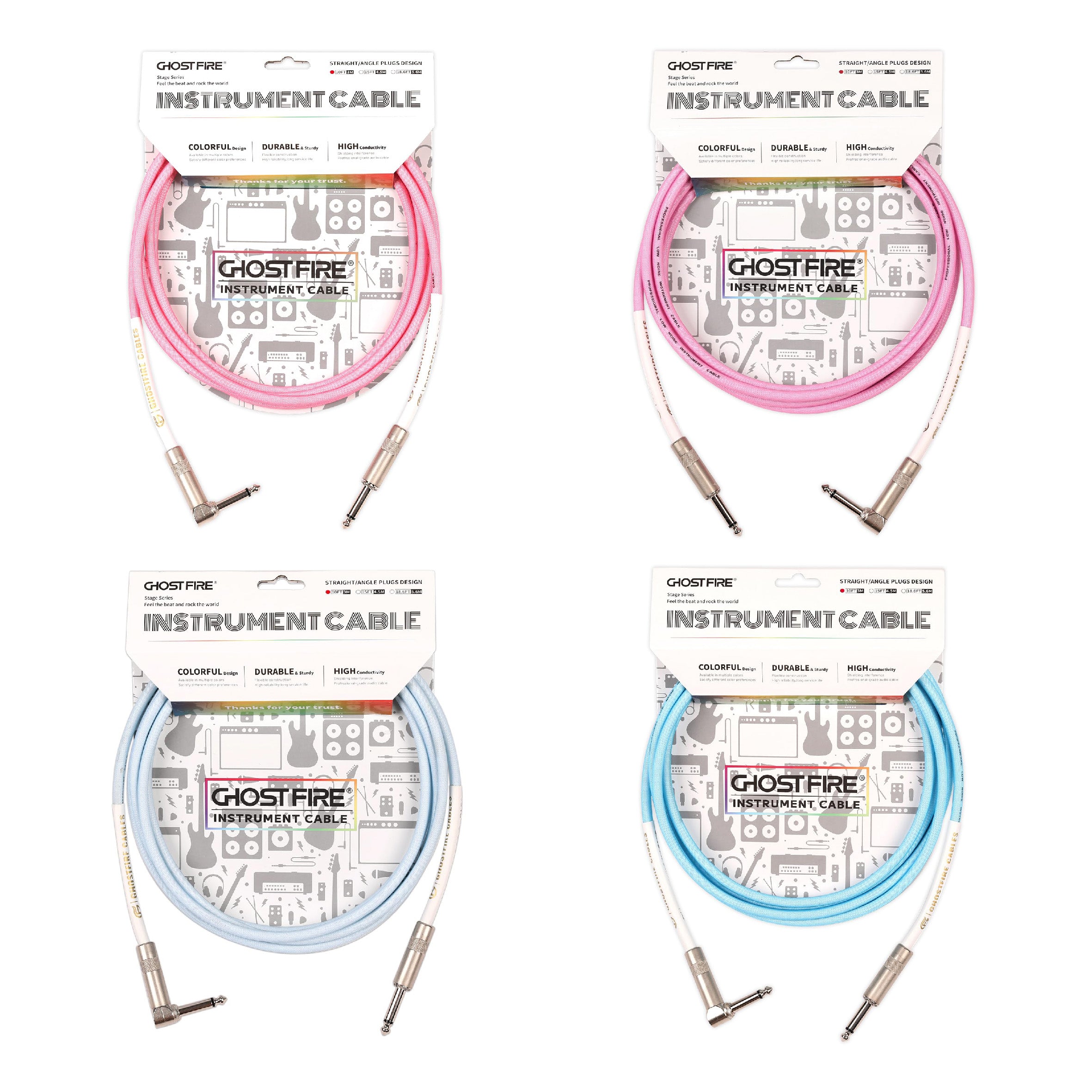 🎸Buy 1 get 1 free 🔥18.6FT 1/4 Inch Right Angle Instrument