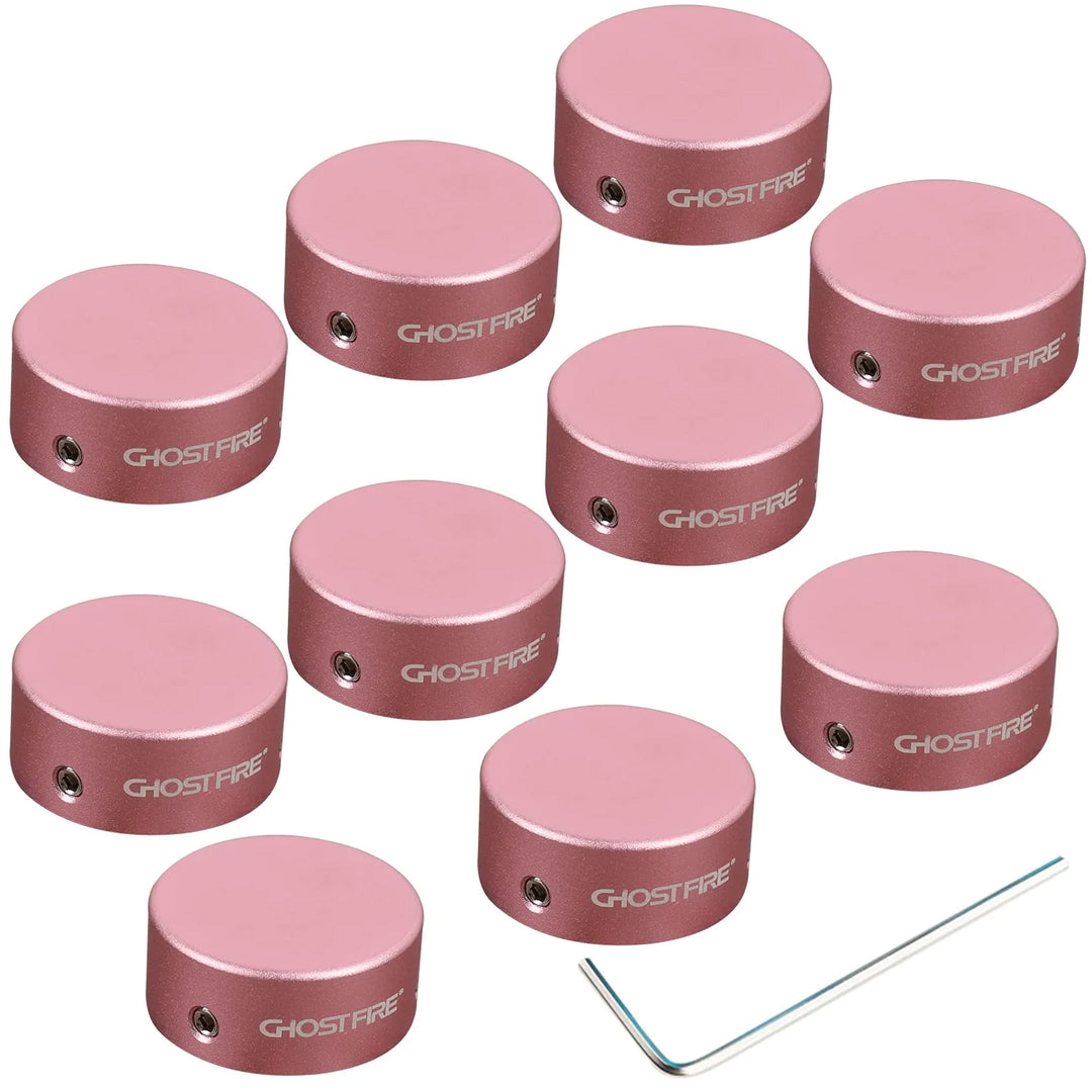 guitar pedal caps 10-Pack GHOST FIRE Aluminum Pedal Footswitch Toppers