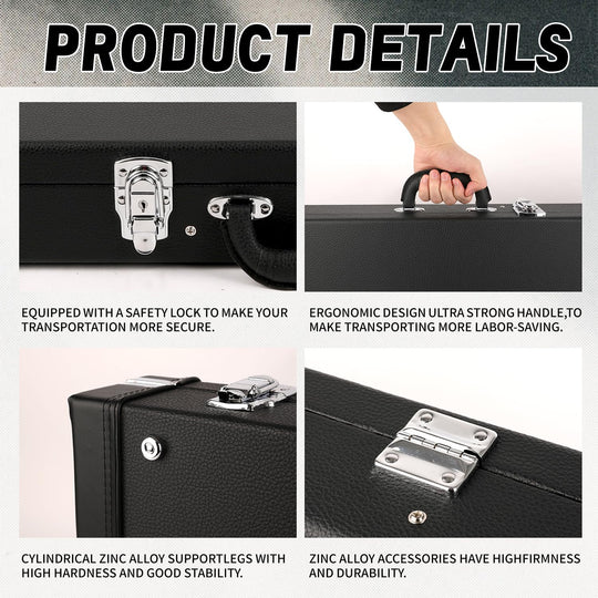 GHOSTFIRE Hard-Shell Cases Electric Guitars Case Super thick fit ST (V-EGC)