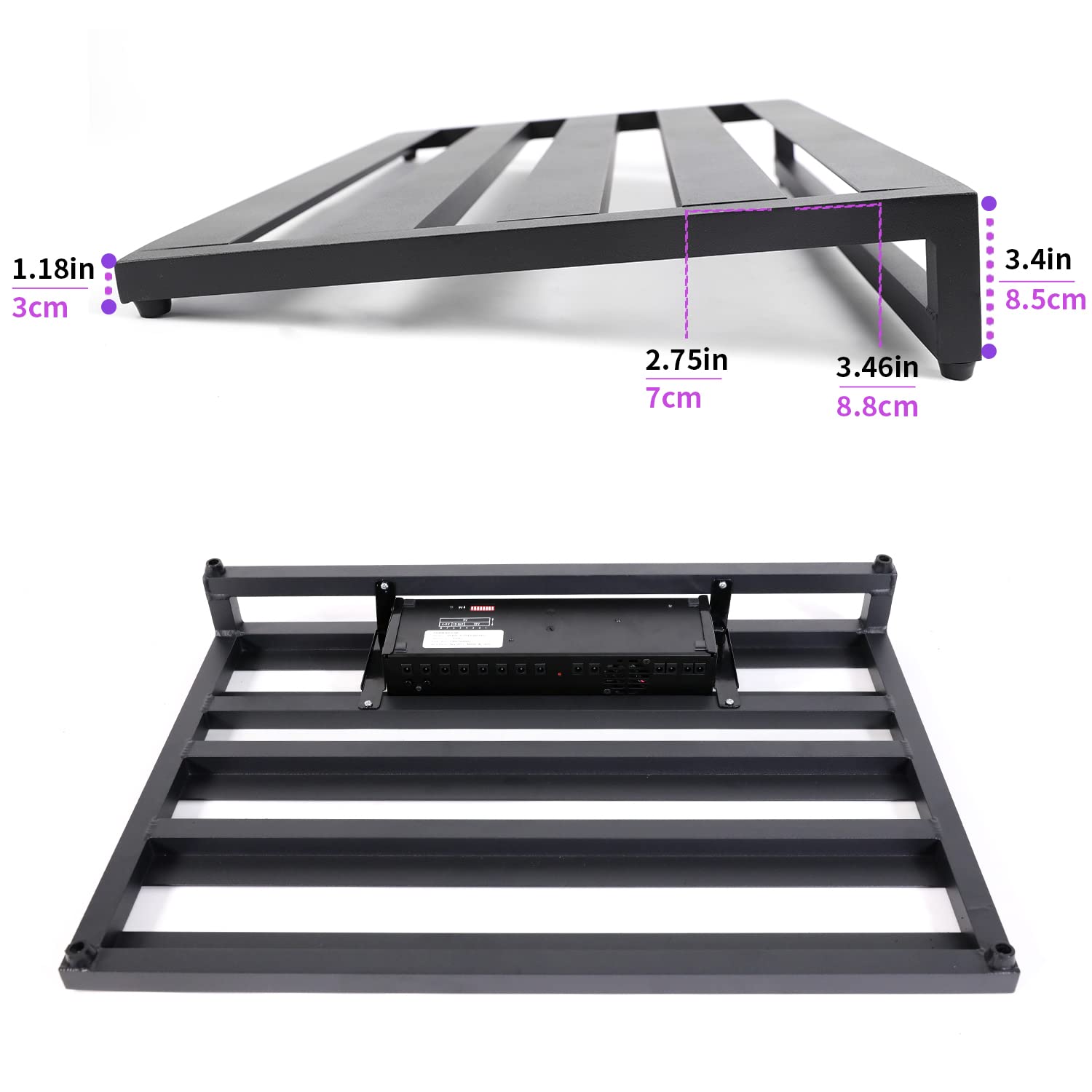 Ghost Fire Guitar Pedal Board Aluminum Alloy 4.4lb Effect Ghost Fire Guitar Pedal Board Aluminum Alloy 4.4lb Effect