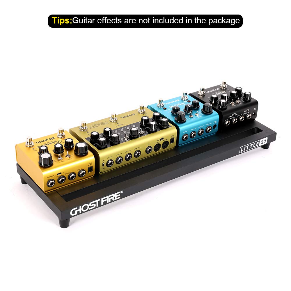 Ghost Fire Guitar Pedal Board Aluminum Alloy 1.7lb Effect Pedalboard 20''x7''x1.9