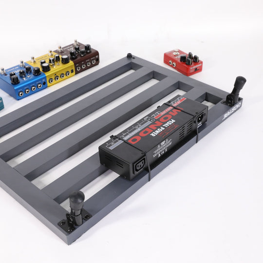 Ghost Fire Guitar Pedal Board Aluminum Alloy Super light Effect Pedalboard with Carry Bag,SPL-06 (24.4''x15.7'')