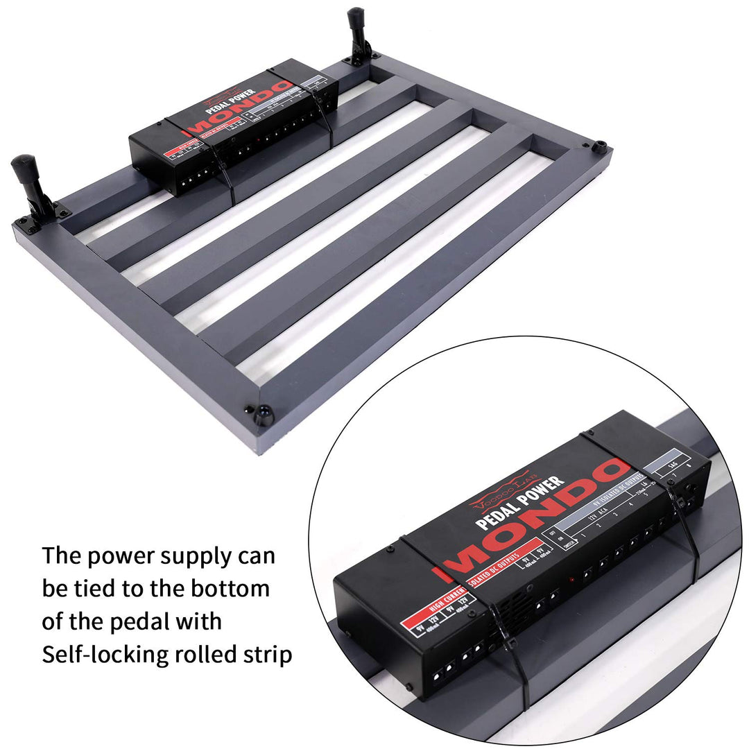 light pedal Ghost Fire Guitar Pedal Board Aluminum Alloy Super light Effect Pedalboard with Carry Bag (31.5''x15.5'' SPL-08)