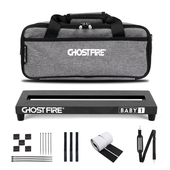 🎁Halloween Exclusive: Limited Time 49% OFF🔥Ghost Fire Guitar Pedal Board Aluminum Alloy Effect Pedalboard with Carry Bag（V series）